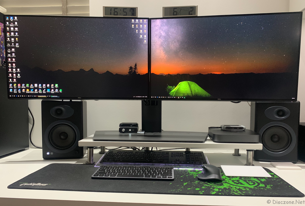 Two Dell 27 Inch Monitors Dual Setup With Dual Monitor Mount